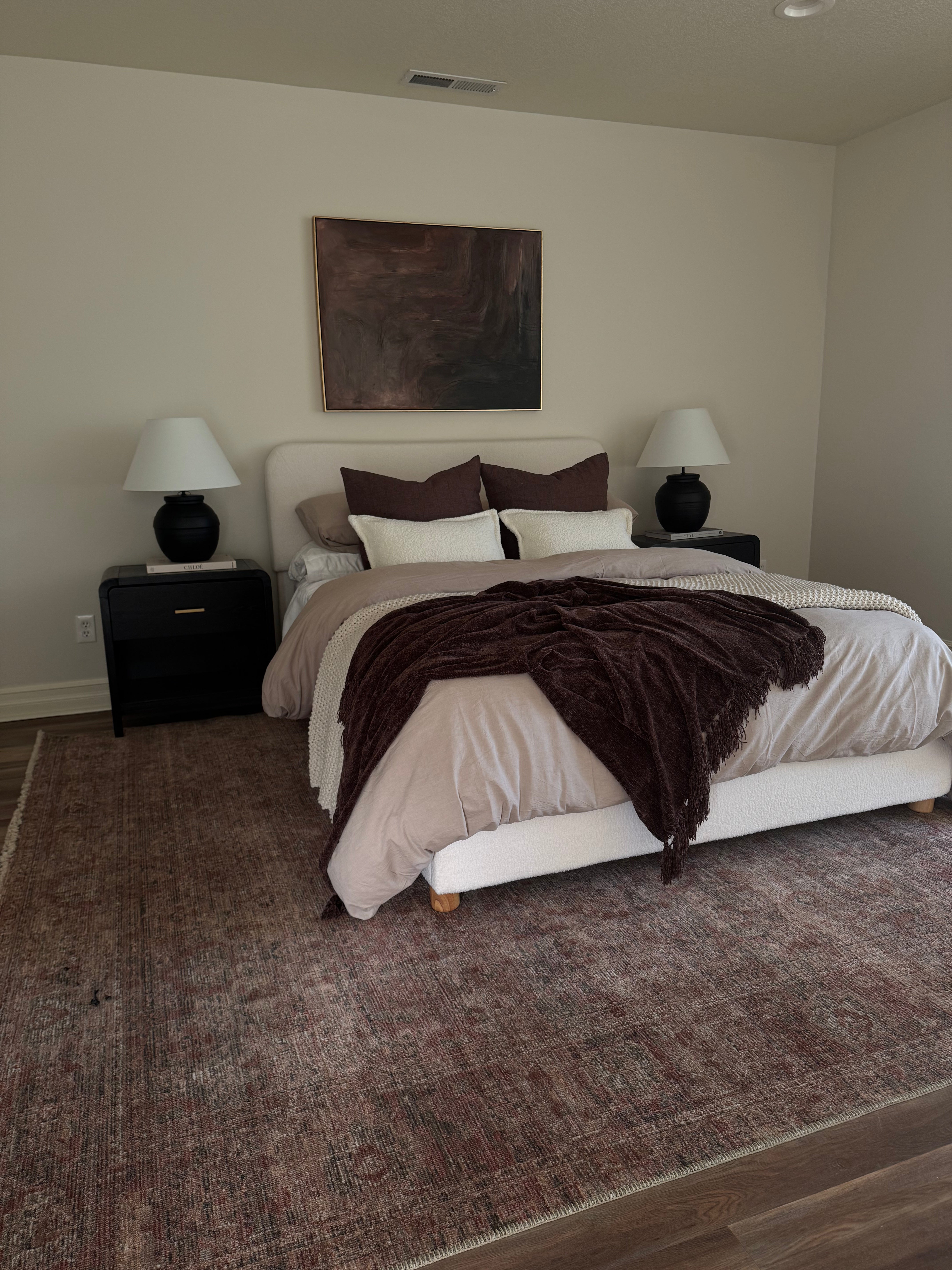 Bedroom staging and interior design | Luxury home staging and holiday décor services in Salem, Oregon | The Textured Home